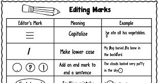 Editing Marks Chart For Middle School Bedowntowndaytona Com