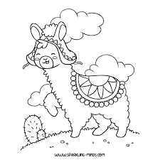 Like all free printable coloring pages on the artisan life, these llama coloring sheets are available for personal and classroom use. Llama Coloring Page For Kids Sparkling Minds