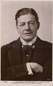Portrait of Vice Admiral Sir David Beatty stock image