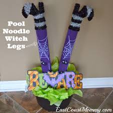 Diy pool noodle halloween decorations. East Coast Mommy Pool Noodle Witch Legs