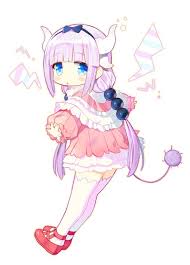 Anime Art Kobayashi S Dragon Maid Kanna Miss Kobayashi S Dragon Maid Kobayashi San Chi No Maid Dragon Anime Chibi