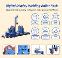2TON Tank Turning Roll Rotary Welding Positioner w/Slid Rail &Wheel Press  Frame