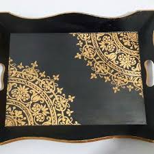 Odun Z Kesme Sunum Tahtasi Stensiller Tepsi Stencil