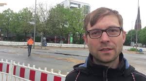 Wasserrohrbruch an der Max-Brauer-Allee