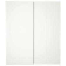 Hasvik Pair Of Sliding Doors White 78 3 4x92 7 8 Ikea Ikea Sliding Door Sliding Doors White Doors