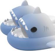 Amazon.com | Two-color Gradient Shark Slides For Man And ...