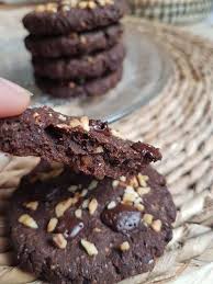Cookies Chocolat Noisettes Et Sarrasin Sans Gluten Sains Et Vegan By Flora B Cookies Pepite Chocolat Cookies Chocolat Entremet Chocolat