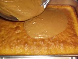 Yellow Cake With Old Fashioned Peanut Butter Icing Southern Plate Peanut Butter Icing How Sweet Eats Yellow Cake Mix Recipes