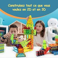 Blocs Magnétiques Montessori 120 tuiles