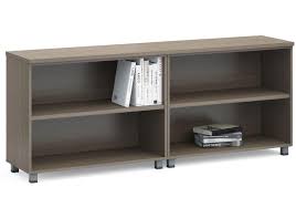 Modern Low Open Shelf Credenza Toronto New Used Office Furniture Officestock Open Shelving Shelves Used Office Furniture
