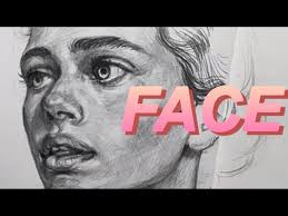 Sketching a lady with black col-erase