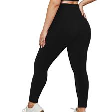 Spandex Plus Size Workout Leggings for Curvy Women XL-5XL High Waist  Stretch Yoga Pants Slimming Fitness Gym Tights, 4XL, Black - Walmart.com