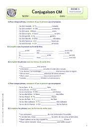 Pdf télécharger fiches conjugaison cm1pdf exercice de conjugaison cm1 pdf cours,exercices ,examens tableaux de conjugaison réécris les phrases de l . Evaluation Conjugaison Cm1