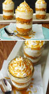 No Bake Pumpkin Pie In A Jar Easy No Bake Desserts Mason Jar Desserts Desserts