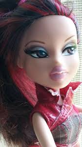 Bratz Girlz Doll Mga 2001 Black Red Streaked Hair Brown Eyes Vguc Bratz Brown Eyes Red Hair Brown Eyes Black And Red