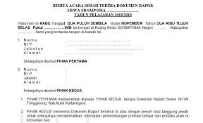 Nak jual rumah soalan soalan utama kepada perunding. Download Contoh Berita Acara Serah Terima Raport Katulis