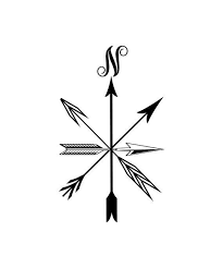 Black And White Compass Stencil Tattoo Tribal Compass Arrow Compass Tattoo Compass Rose Tattoo Compass Tattoo Design