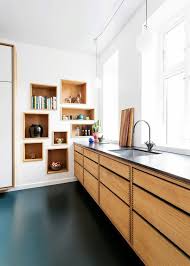 Beautiful Scandinavian Kitchen From Garde Hvalsoe In Danish Oak With Floating Tall Cabinets Bui Scandinavian Kitchen Design Home Decor Kitchen Kitchen Interior