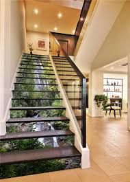 3d Water Fall Stair Risers Mural Pvc Sticker Mural Photo Etsy Stair Risers Stairs Photo Mural