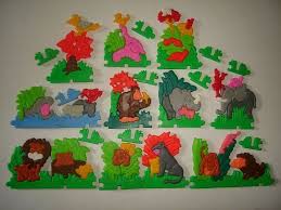 Kinder Surprise Set 3d Puzzle Jungle Animals 1992 Toys Collectibles Kinder Egg Toys Toy Collection Jungle Animals