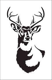deer stencil drawing head ref 344 cerf dessin image tete coloriage kangourou avec des ballons