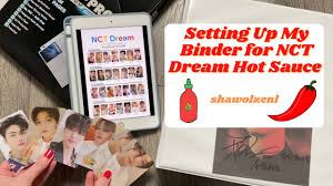 Nct nct127 3rd mini album cherry bomb official pho. Setting Up My Binder For Nct Dream Hot Sauce Youtube