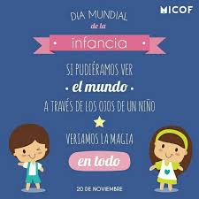 Naciones unidas celebra el día universal del niño el 20 de noviembre, fecha en la que la asamblea general de la onu aprobó la declaración de los derechos del . 10 Ideas De Dia De La Infancia Infancia Derechos De Los Ninos Dia Del Nino Frases