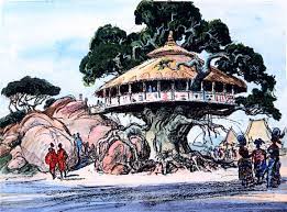 Concept Art For The African Part Of Adventureland In Disneyland Paris Disney Concept Art Walt Disney Imagineering Disney Theme Parks