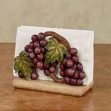 Grape Harvest Napkin Holder Grape Kitchen Decor Grape Decor Napkin Holder
