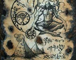 The Gate Of Koth Cthulhu Larp Necronomicon Fragment Occult Etsy In 2021 Lovecraftian Horror Lovecraft Cthulhu Monster Art