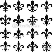 Jeu De Symboles Classiques De Fleur De Lys Fleur De Lys Dessin Fleur De Lys Lys