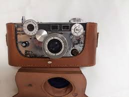 Vintage Argus C 3 Rangefinder Camera 3 5 50 Mm Cintar Lens Untested Leather Case Argus Leather Case Rangefinder Camera Leather