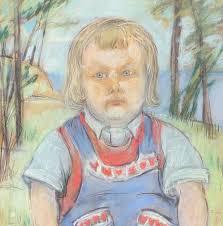 OLGA RAPHAEL-HALLENCREUTZ (1887-1967). Portrait of "Aune", signed and dated  1950, oil