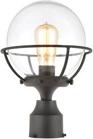 The lamp post has a sensor in it which has failed twice in 10 years. Elk 57293 1 Girard Modern Charcoal Outdoor Lamp Post Light Fixture Elk 57293 1