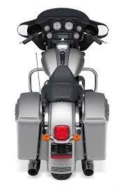 Back View Of Silver Color Harley Davidson Flhx Street Glide Harley Davidson Harley Davidson Street Glide Harley