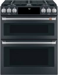 Maybe you would like to learn more about one of these? Cafe 30 Matte Black Slide In Double Oven Gas Range Cgs750p3md1 Halvorson Company Spicer Mn