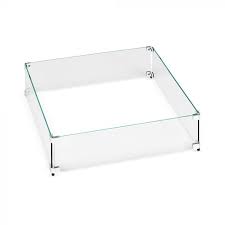 American fireglass fire pit glass wind guard. American Fireglass Fire Pit Glass Wind Guard Square 17 5x17 5 Inch
