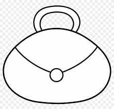 Purse coloring pages are a fun way for kids of all ages to develop creativity, focus, motor skills and color recognition. Clip Art Coloring Page Purse Free Transparent Png Clipart Images Download