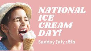 Jul 13, 2021 · national ice cream day, the annual holiday that celebrates the popular frozen dessert, is celebrated every year on the third sunday in july. National Ice Cream Day Pretend City