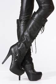 Pin By Holy On Gothic Chic Boots Leather Thigh High Boots Shoe Boots
