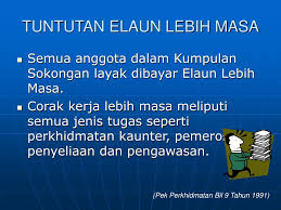 .adalah tuntutan adanya penegakan supremasi hukum.pada masa orde baru hukum hanya posisi militer yang menjadi tiang penyangga pada masa rejim orde baru yang berlumuran darah prinsip kerja monitor crt. Ppt Elaun Lebih Masa Powerpoint Presentation Free Download Id 434200