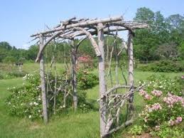 Building A Rustic Arbor The Greenery Garden Centre Rustic Arbor Landscape Projects Garden Arbor
