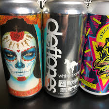 DEFTONES Belching Beaver Brewery Box & 4 empty 16oz BEER Cans SD Brew White  Pony