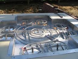 Sweet Quite The Gas Fire Pit Get Components For The Look Here Www Firepitsdirect Com Outdoor Fire Pit Outdoor Fire Fire Pit