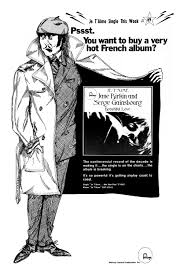 Jane Birkin Serge Gainsbourg Je T Aime Moi Non Plus Us Advert For Je T Aime Moi Non Plus Popular Music Serge Gainsbourg Jane Birkin