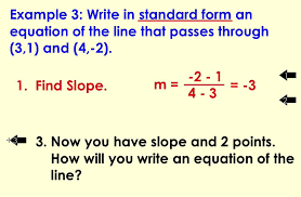 A linear equation in standard form is an equation that looks like. Writing The Equation Of A Line In Standard Form Youtube