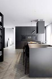 43 Dramatic Black Kitchens That Make A Bold Statement Contemporary Kitchen Design Modern Kitchen Design Modern Kitchen