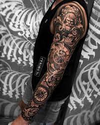 Dodepras Tattoo Sur Instagram Full Sleeve Done One Sitting At Lumina Tattoo Studio Lumina Tattoo Stu Tatouage Bras Complet Tatouage Bras Tatouage Manchette