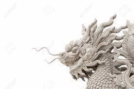 It is hard to estimate the height, but the massive head should match a height higher than the average of modern humans. Chinese Dragon Head Statue Isolated On White Background At Public Stock Photo Picture And Royalty Free Image Image 96859179