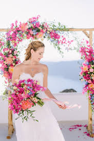 A Romantic Floral Chic Wedding At Rocabella Hotel In Santorini Floral Wedding Inspiration Santorini Wedding Wedding Styles